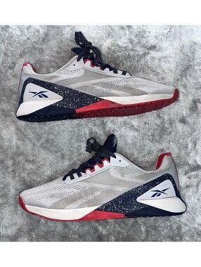 RARE Reebok Nano X1 'White Black Vector Red' GY1970 Gym Training Crossfit Sz 12